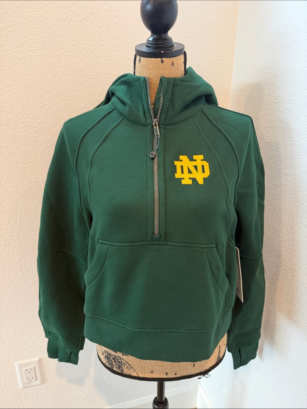 Notre Dame - Lululemon Scuba oversized Half-Zip Hoodie